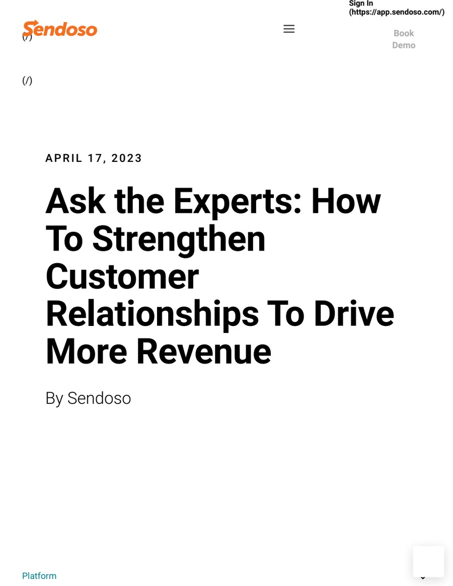 Ask the Experts: customer relationships