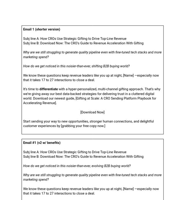 eBook promo emails