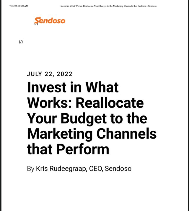Article ghostwritten for a CEO