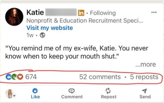 Screenshot: The post