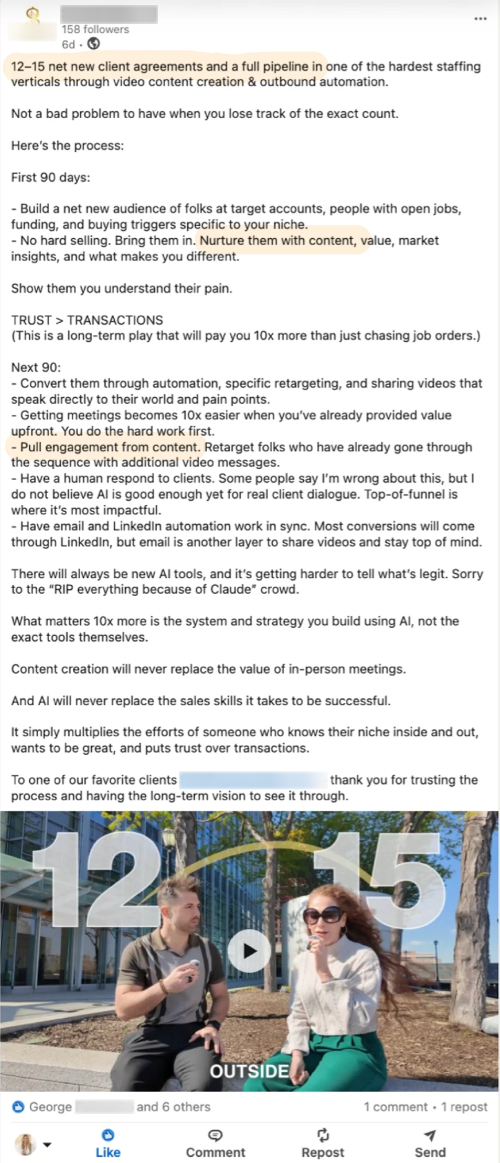 Screenshot: The post