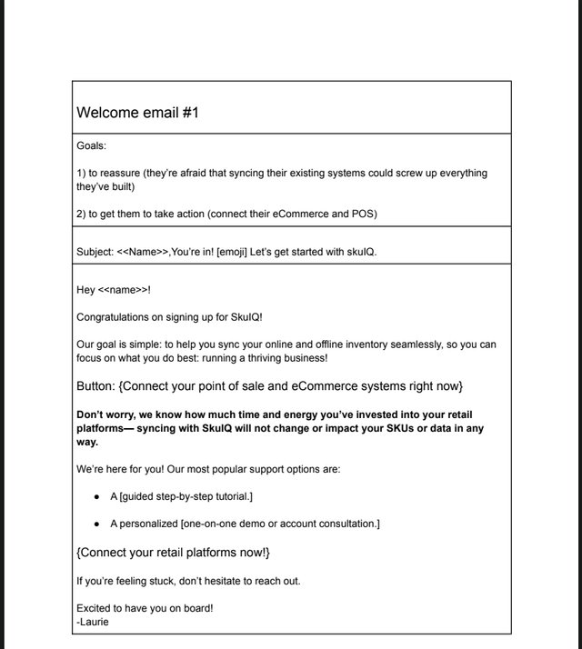 Onboarding sequences